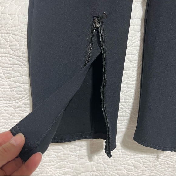 CAMBIO Black Leggings with Zippered Hems, Size 40/ 12/Large -#278 - Picture 10 of 14